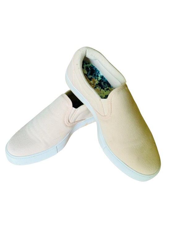 Puma Shoes - Puma Women’s Bari Comfort Terry Slip-On Blush Pink Canvas Loafers